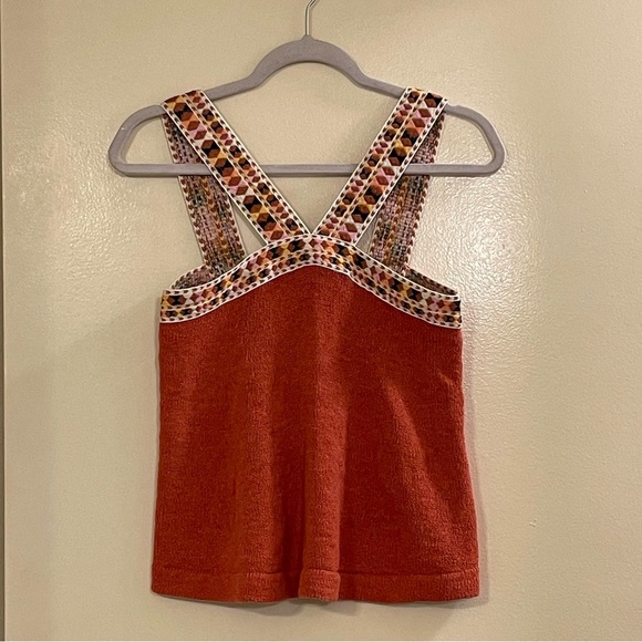 MADEWELL Embroidered Swing Sweater Tank in Rusted Rose - Picture 2 of 7